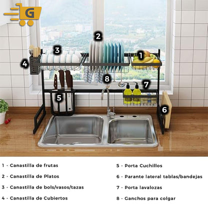 EscurreMax 85™ - Rack escurridor de cocina de 85 Cm