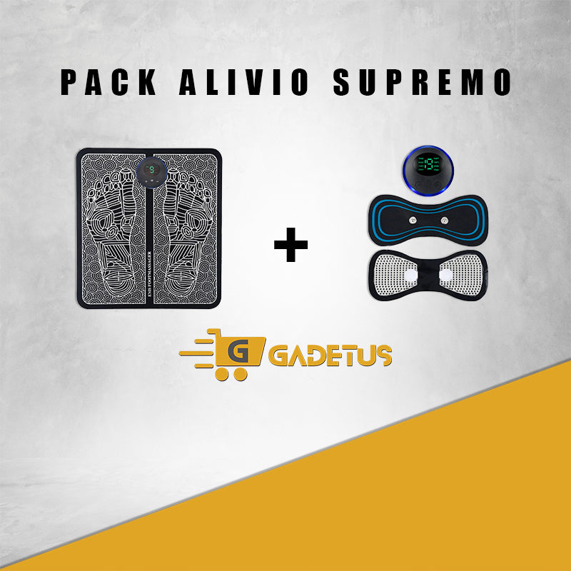 Pack Alivio Supremo: Masajeador para Cuello y Espalda + EMS para pies + envío GRATIS