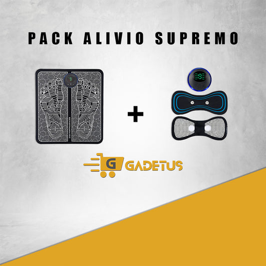 Pack Alivio Supremo: Masajeador para Cuello y Espalda + EMS para pies + envío GRATIS